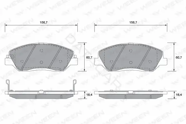 Тормозные колодки WEEN 151-1190