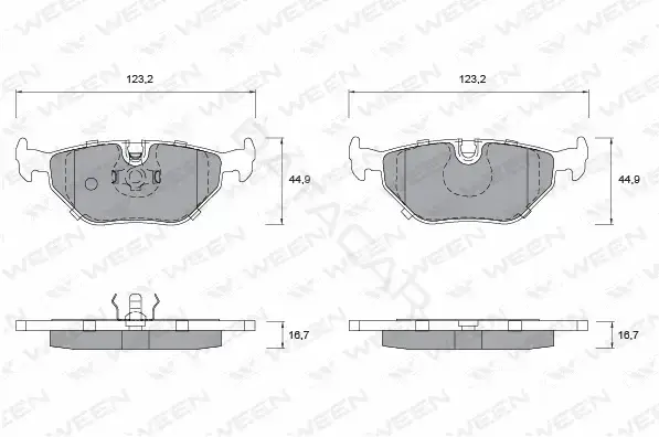 Тормозные колодки WEEN 151-1200