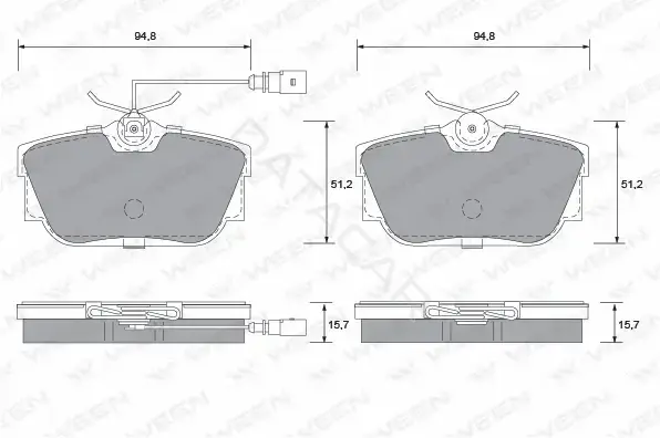 Тормозные колодки WEEN 151-1209