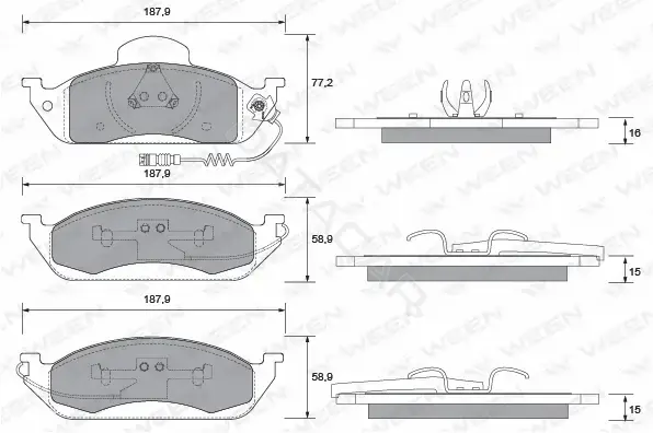Тормозные колодки WEEN 151-1305