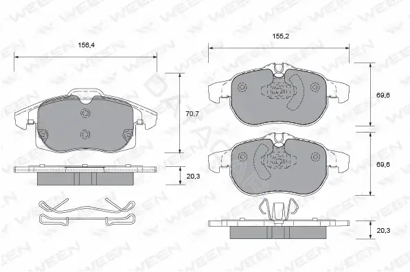 Тормозные колодки WEEN 151-1316