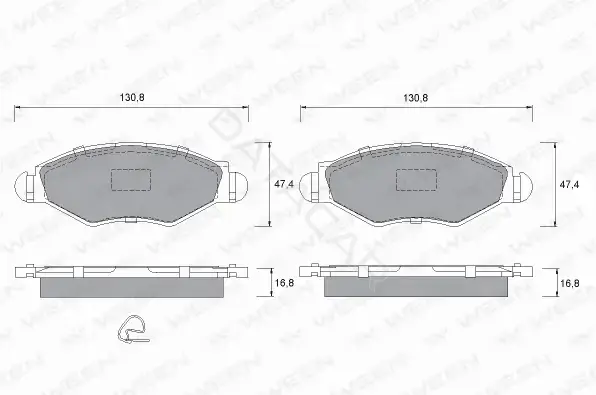 Тормозные колодки WEEN 151-1319