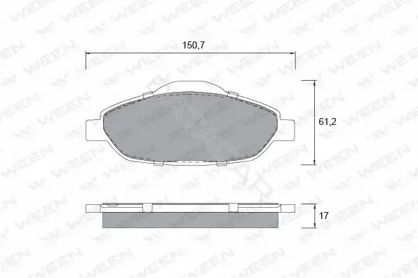 Тормозные колодки WEEN 151-1326