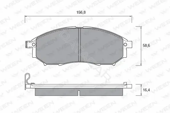 Тормозные колодки WEEN 151-2354