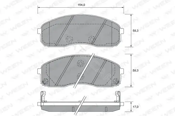 Тормозные колодки WEEN 151-2593