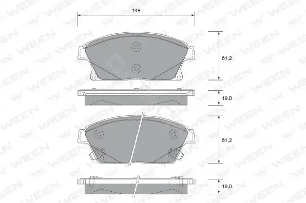Тормозные колодки WEEN 151-2730