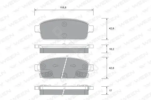 Тормозные колодки WEEN 151-2731