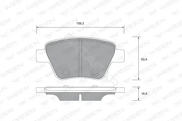 Тормозные колодки WEEN 151-2733