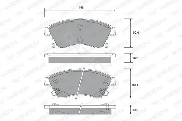 Тормозные колодки WEEN 151-2734