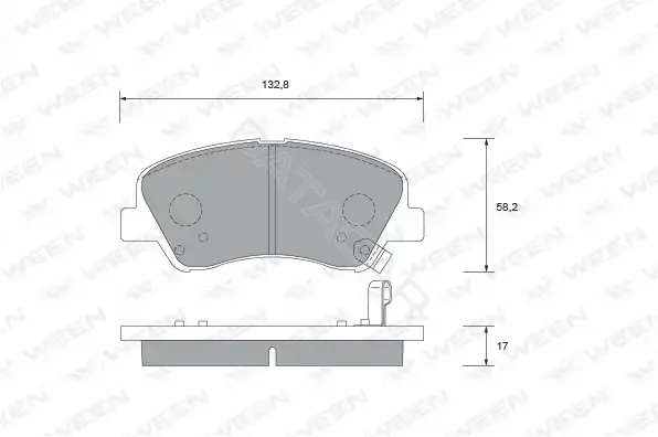 Тормозные колодки WEEN 151-2735