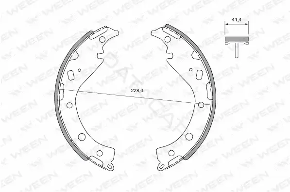 Барабанные колодки WEEN 152-0004