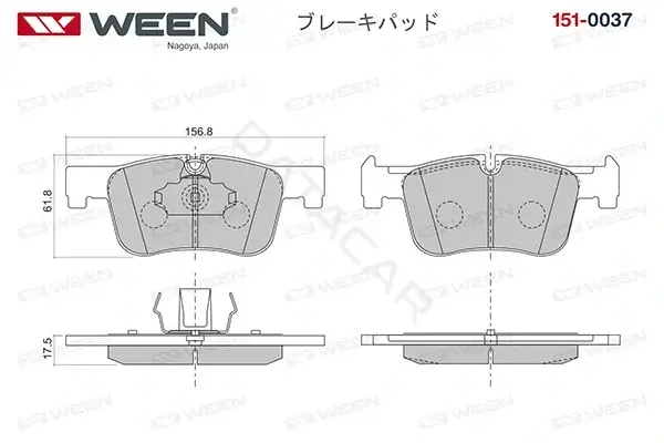 Тормозные колодки WEEN 151-0037