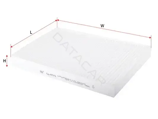 Фильтр салонный SAKURA CA-6515
