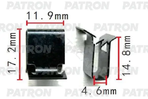 Клипсы, фиксаторы, зажимы PATRON P37-1539