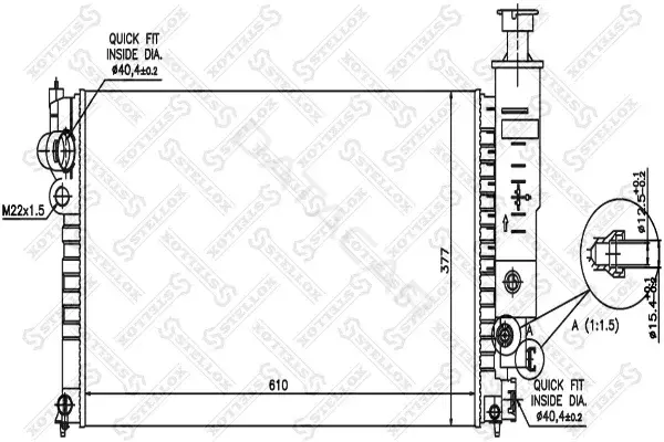 Радиатор охлаждения STELLOX 10-25036-SX