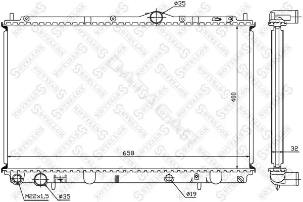 Радиатор охлаждения STELLOX 10-25957-SX