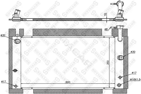 Радиатор охлаждения STELLOX 10-26333-SX