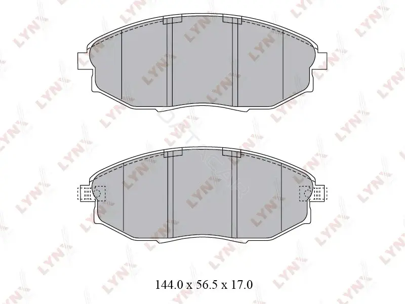 Тормозные колодки LYNXAUTO BD-1812