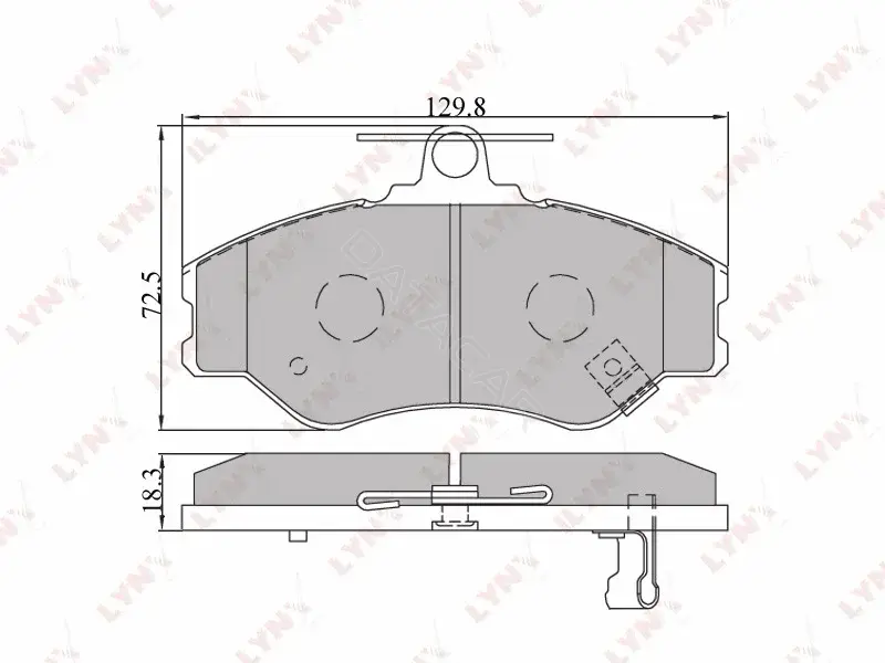 Тормозные колодки LYNXAUTO BD-3604