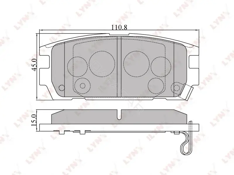 Тормозные колодки LYNXAUTO BD-3606