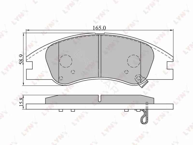 Тормозные колодки LYNXAUTO BD-4402