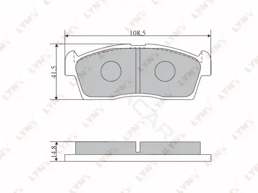 Тормозные колодки LYNXAUTO BD-5107