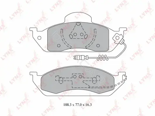 Тормозные колодки LYNXAUTO BD-5326