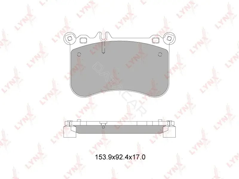 Тормозные колодки LYNXAUTO BD-5355