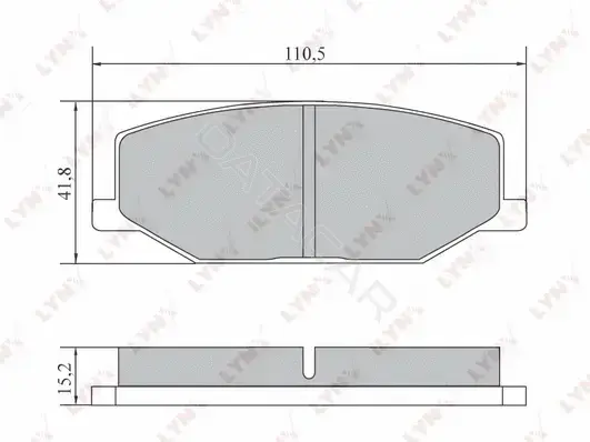 Тормозные колодки LYNXAUTO BD-7304