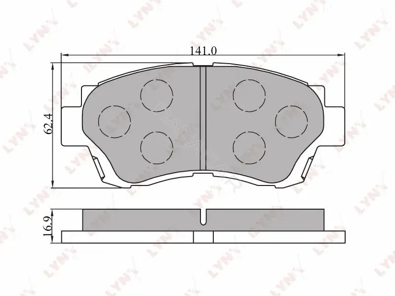 Тормозные колодки LYNXAUTO BD-7520