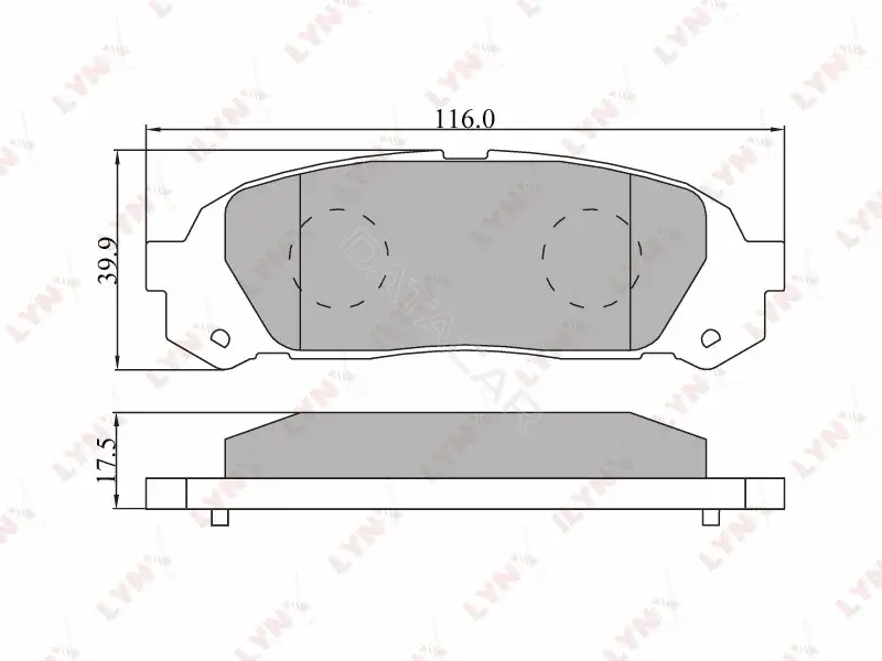 Тормозные колодки LYNXAUTO BD-7535