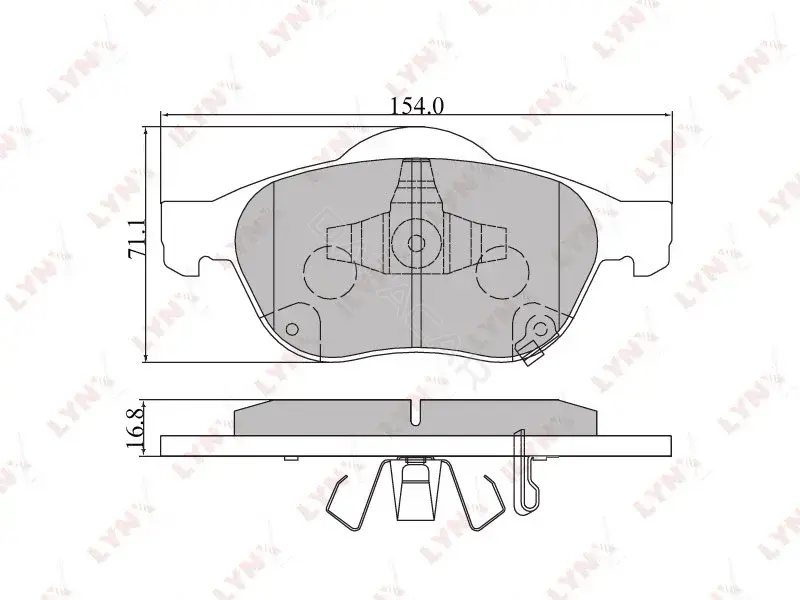 Тормозные колодки LYNXAUTO BD-7545