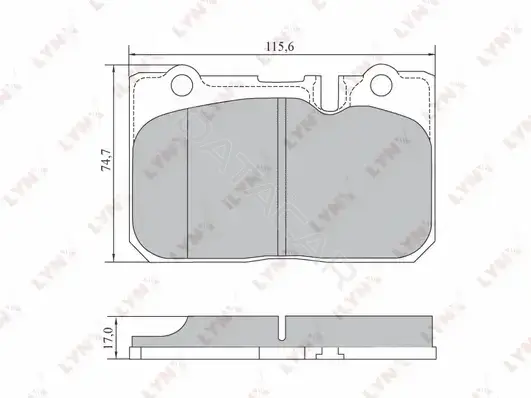 Тормозные колодки LYNXAUTO BD-7567
