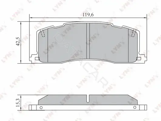 Тормозные колодки LYNXAUTO BD-7578