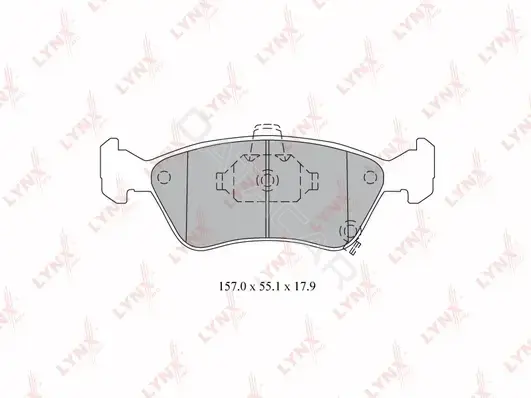 Тормозные колодки LYNXAUTO BD-7590