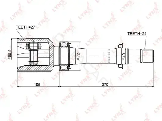 Шрус LYNXAUTO CI-3716