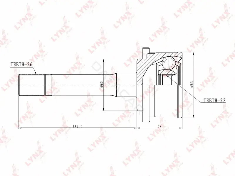 Шрус LYNXAUTO CO-5104
