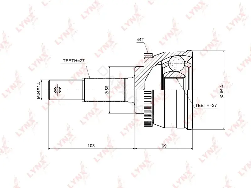 Шрус LYNXAUTO CO-5749A