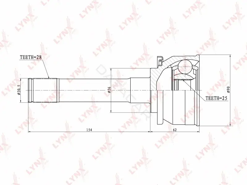 Шрус LYNXAUTO CO-7304