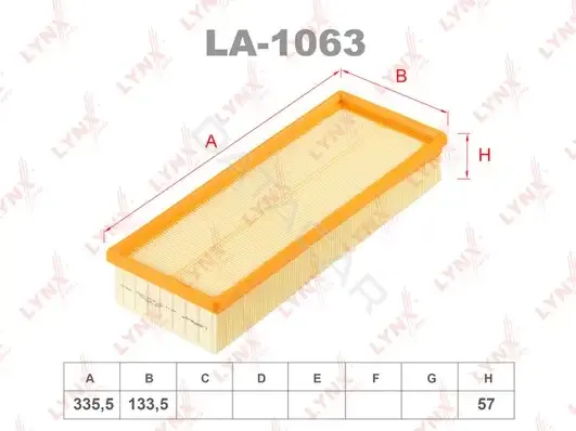 Воздушный фильтр LYNXAUTO LA-1063