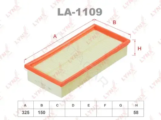 Воздушный фильтр LYNXAUTO LA-1109
