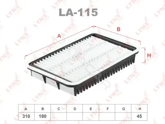 Воздушный фильтр LYNXAUTO LA-115