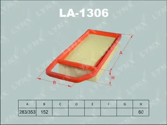 Воздушный фильтр LYNXAUTO LA-1306