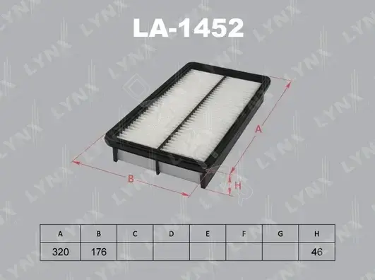 Воздушный фильтр LYNXAUTO LA-1452