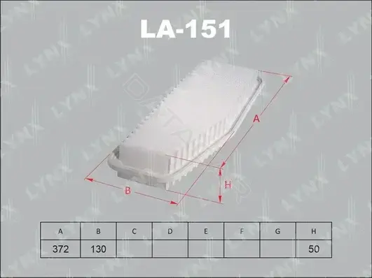 Воздушный фильтр LYNXAUTO LA-151