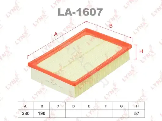 Воздушный фильтр LYNXAUTO LA-1607