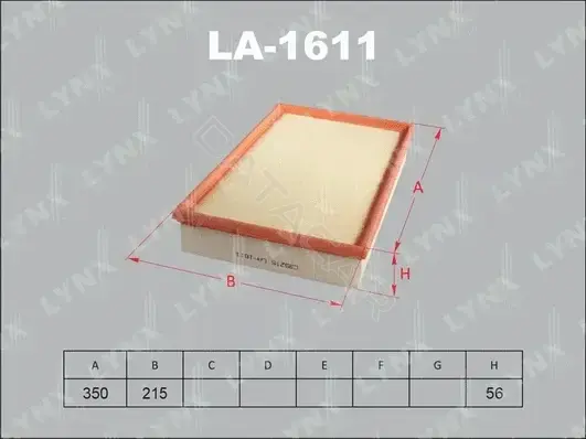Воздушный фильтр LYNXAUTO LA-1611