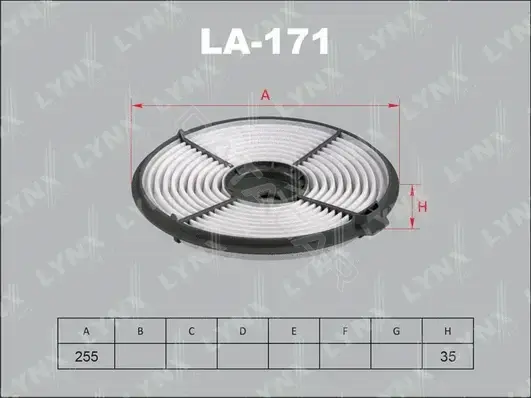 Воздушный фильтр LYNXAUTO LA-171