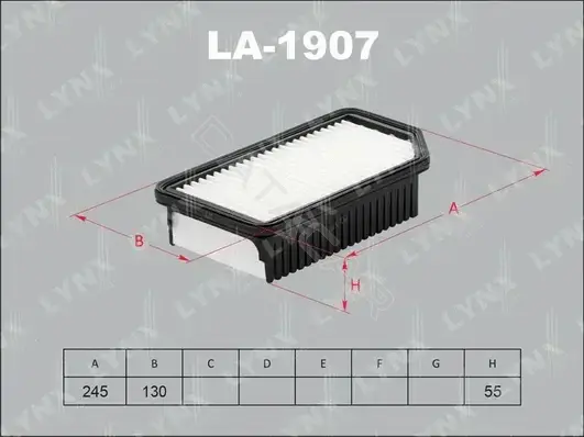 Воздушный фильтр LYNXAUTO LA-1907