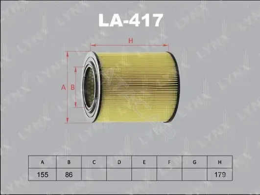Воздушный фильтр LYNXAUTO LA-417